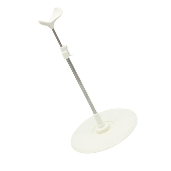 Sinyiin Sturdy Plastic and Stainless Steel Doll Display Stand for Home or Store Use