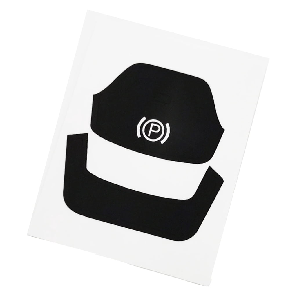 Sinyiin Tear Resistant Auto Brake Decal Handbrake Button Cover ...