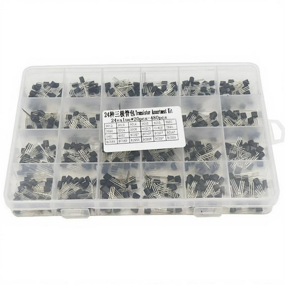 Sinyiin Transistor Variety Pack TO 92 Package Storage Box for Beginner and Experts