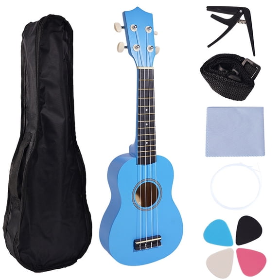 Sinyiin Travel Friendly 21Inch 4 Strings Ukulele Musical Instruments Wood Texture