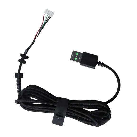 Sinyiin USB Mouse Cable Cord Nylons Mouse Line Replacement Wire for Lancehead TE Tournament Edition Mouse Replacement Part Repair Accessory