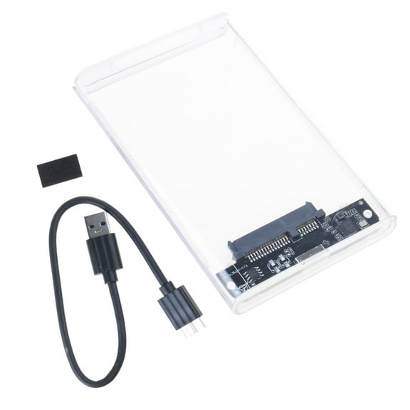 Sinyiin USB3.0 Transparent Hard Drive Enclosure Case for 2.5inch Disks Box