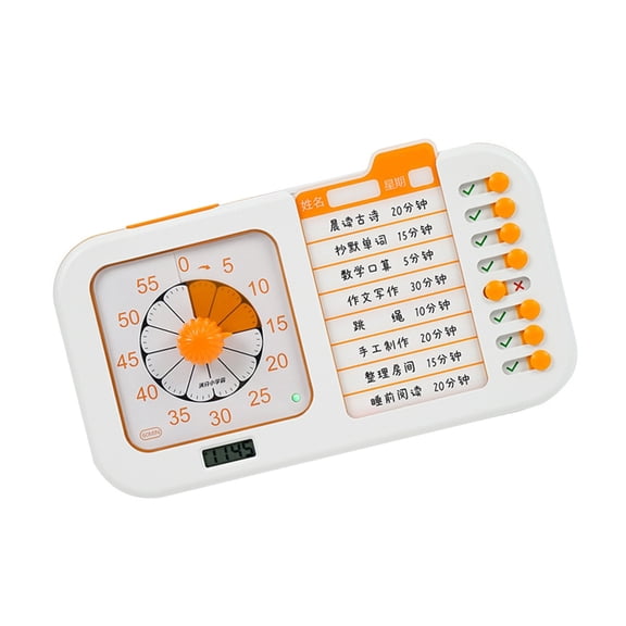 Sinyiin Visual Countdowns Timer For Effective Daily Task Management Plastic Time Trackers with Planning Board Time Tracking Device