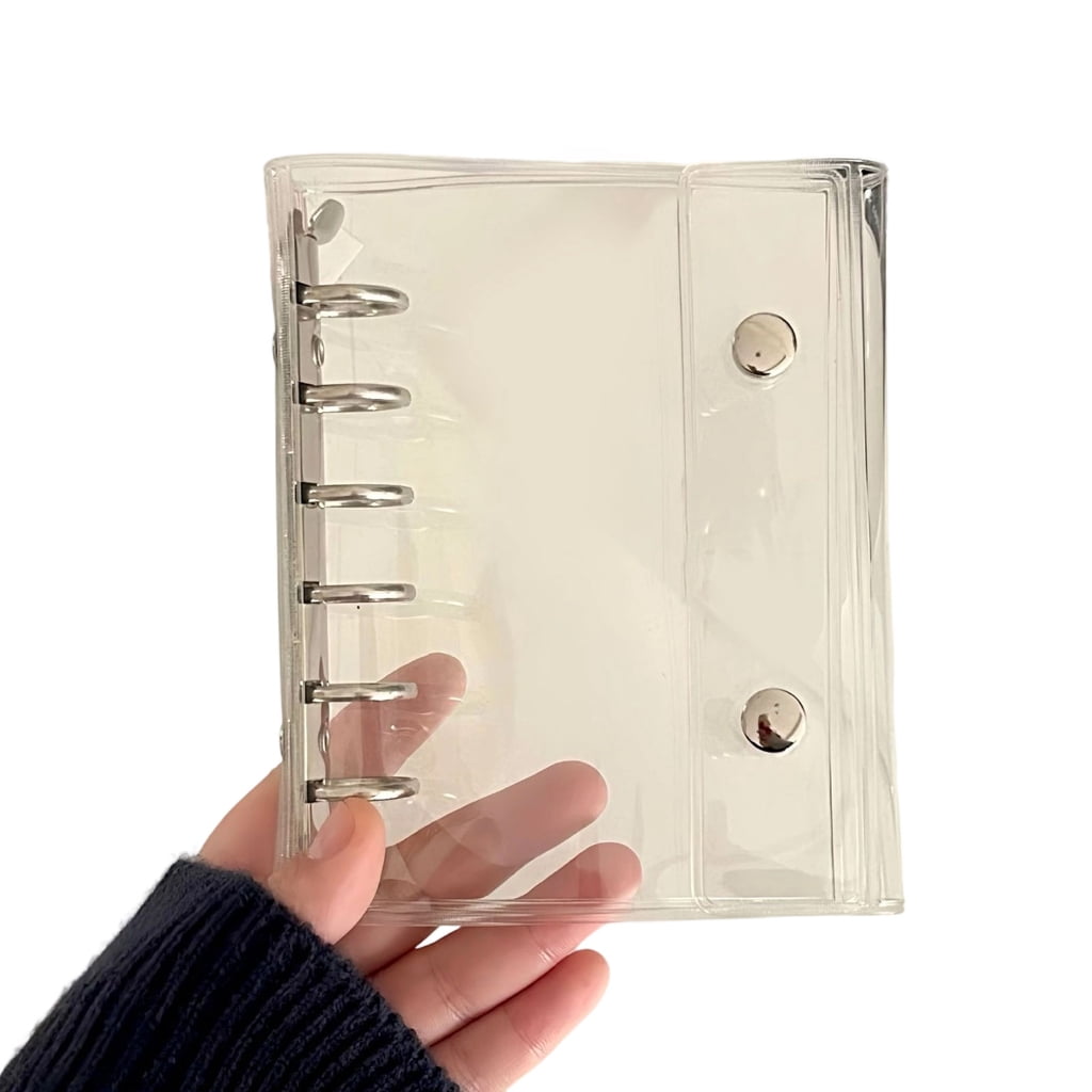 Sinyiin Water Resistant 6 Holes Punched Card Folder Covers 3.94x7.76in ...