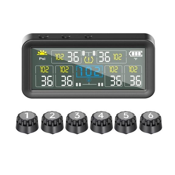 Sinyiin Wheel Tire Pressure Monitor Featuring Alerts Shockproof Design For Safety