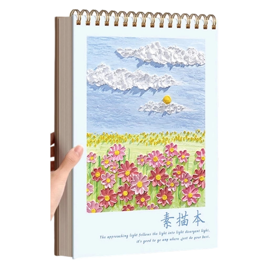 Sinyiin With 100pagesSketheets Sketch Book Thick Paper Bleed Proof For Students And Artists Drawing