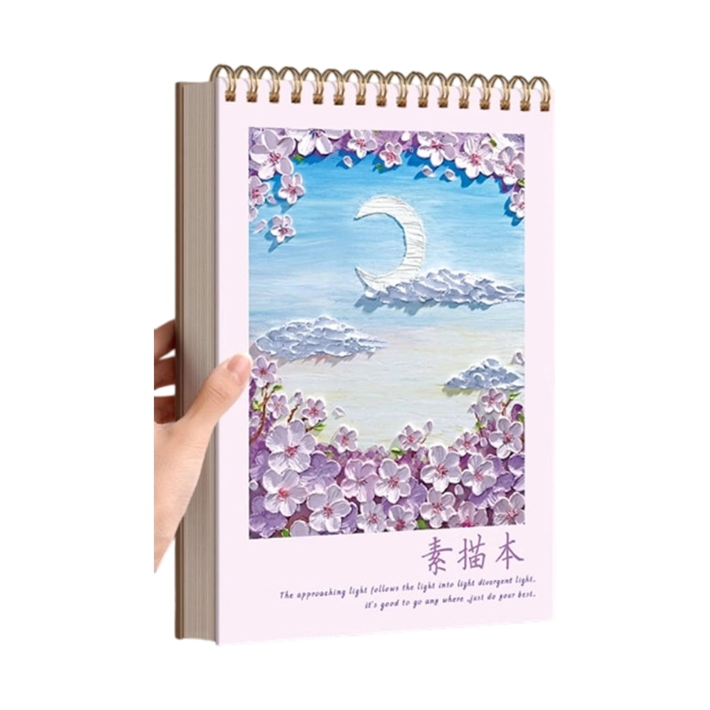 Sinyiin With 100pagesSketheets Sketch Book Thick Paper Bleed Proof For Students And Artists Drawing