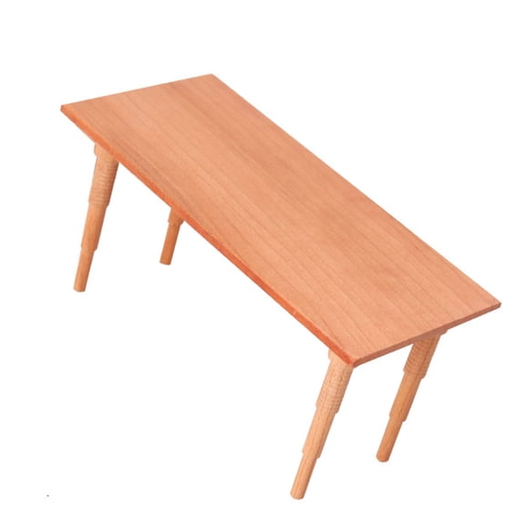 Sinyiin Wood Doll House Dining Table 1/12 Miniature Model Furniture For Collector Craft