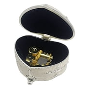 Sinzyo Emboss Alloy Metal Music Box Wind Up Movement Music Box for Friends on Christmas,Valentines Day Boutique Embossed Metal Music Box M, Tune ; Anastasia-Once Upon a December