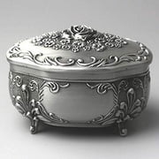Sinzyo Oval Emboss Alloy Metal Music Box Wind Up Movement Musical Boxs for Christmas/Birthday/Valentines Day Gift Tune ; Anastasia,Once Upon a December