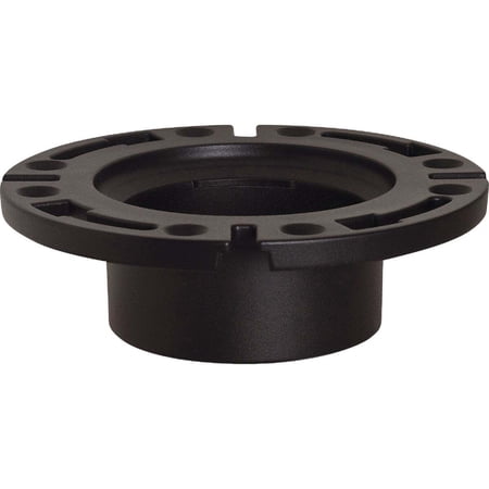 Sioux Chief 4 In. Hub ABS Open Toilet Flange with 1-Piece Plastic Ring 886-4A