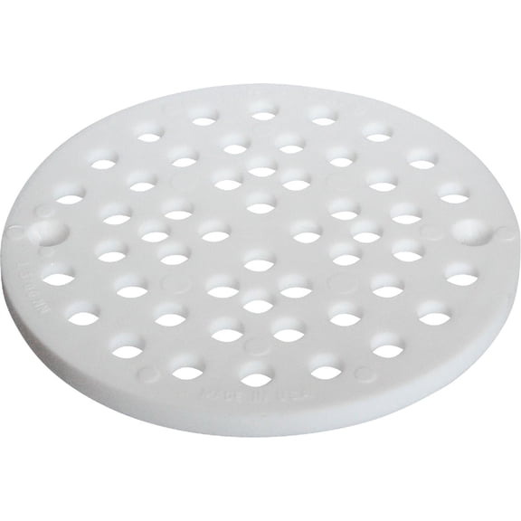 Sioux Chief 801-PPK Floor Drain Strainer 6-3/4" Natural White Round Polypropylene Natural
