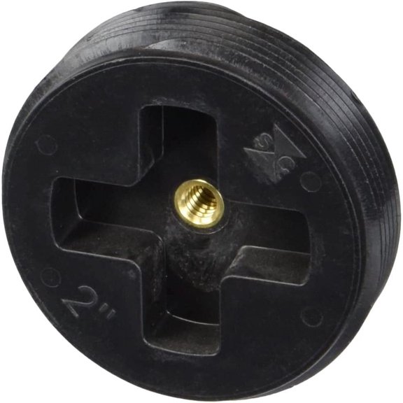 Sioux Chief 879-20 Cleanout Plug ABS Threaded, 2", Black