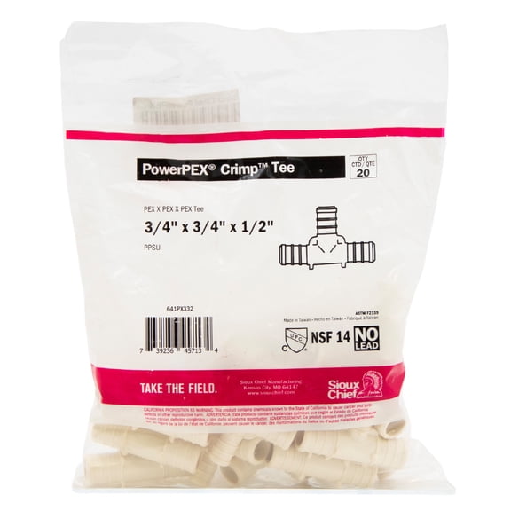 Sioux Chief PowerPEX ASTM F2159 Tee