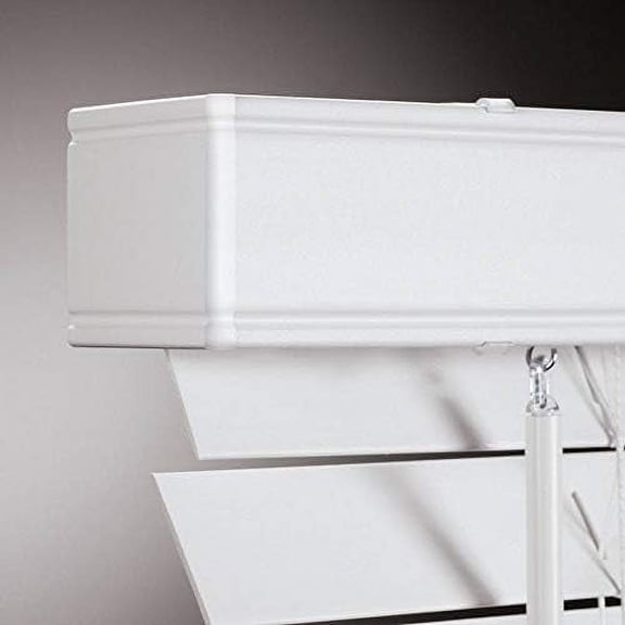 Ultra Premium White 2" Inch Faux Wood Blind Replacement Valance Custom Cut (Valance - NO Blind) - 56 5/8" X 2"