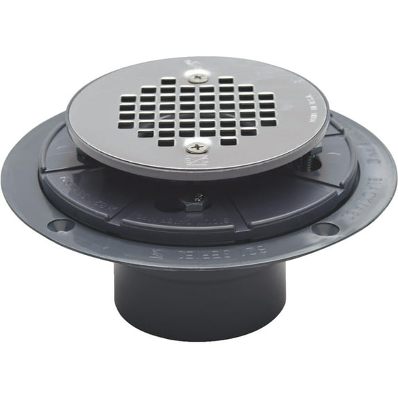 PVC Pan Shower Drain Stainless Steel Strainer