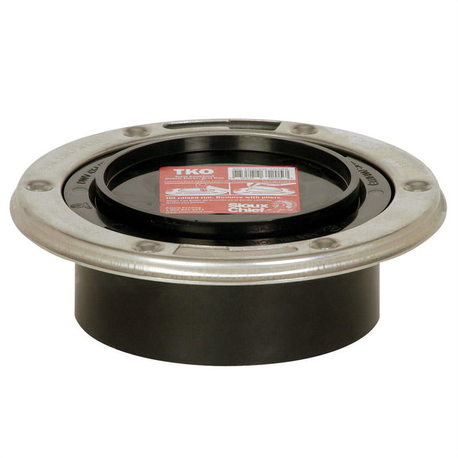 Sioux Chief TKO 4-inch ABS Closet Flange with Stainless Steel Ring