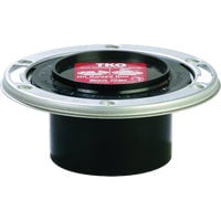 Sioux Chief Total Knockout 3 In. Hub/Inside 4 In. ABS Toilet Flange w/SS Swivel Ring - Pack of 12  Residential Use, Standard Application