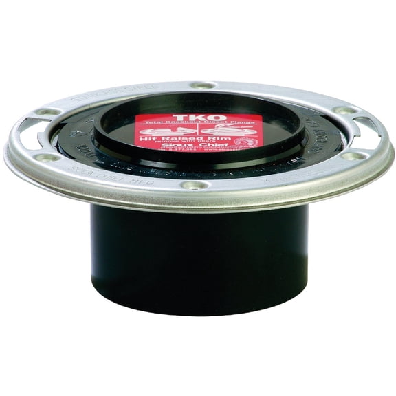 Sioux Chief Total Knockout 3 In. Spigot ABS Toilet Flange w/SS Swivel Ring - Pack of 4