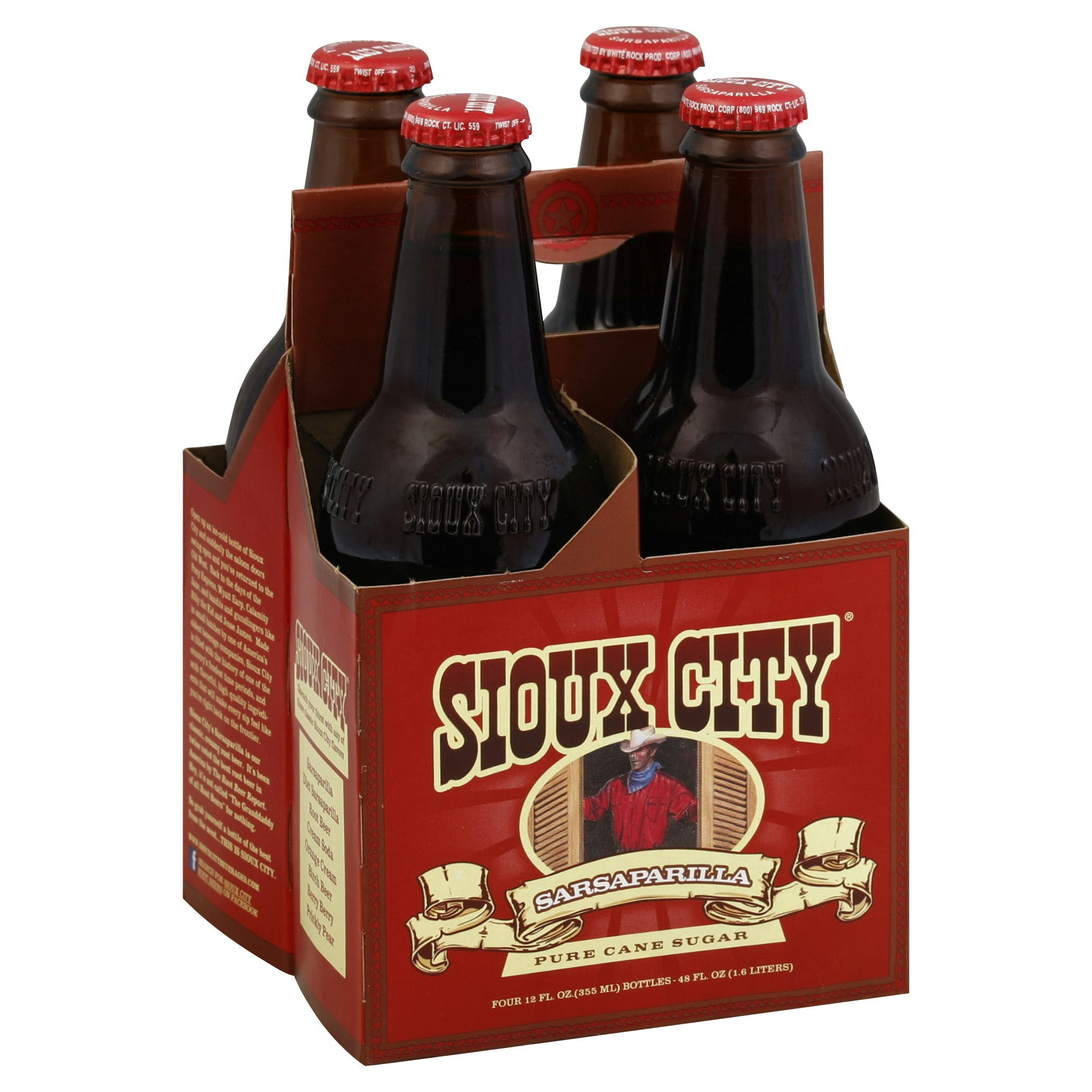 Sioux City Sarsaparilla Soda 4Pack 48 fl oz (Pack Of 6)