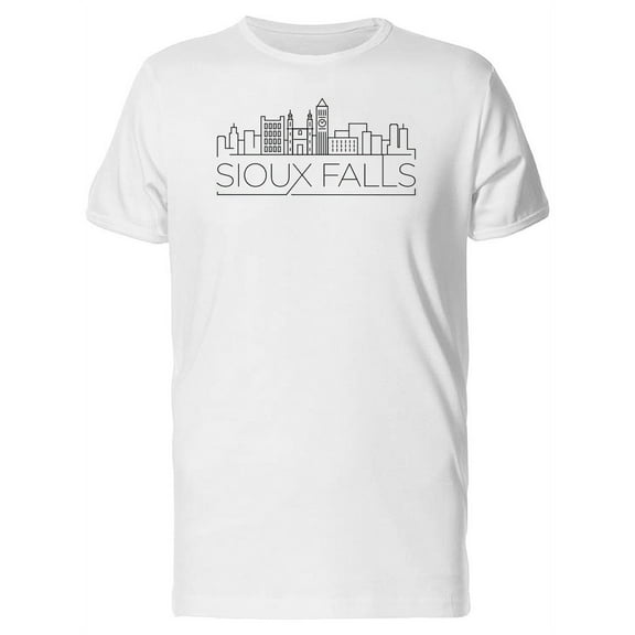 Sioux Falls Buildings T-Shirt Men -Image by Shutterstock, Male x-Large