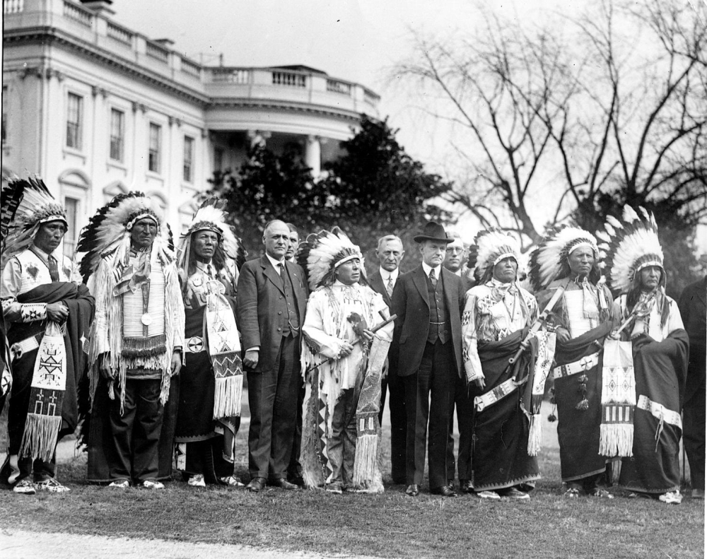 Sioux IndiansMembers Of The Rosebud Reservation Of Sioux Indians With