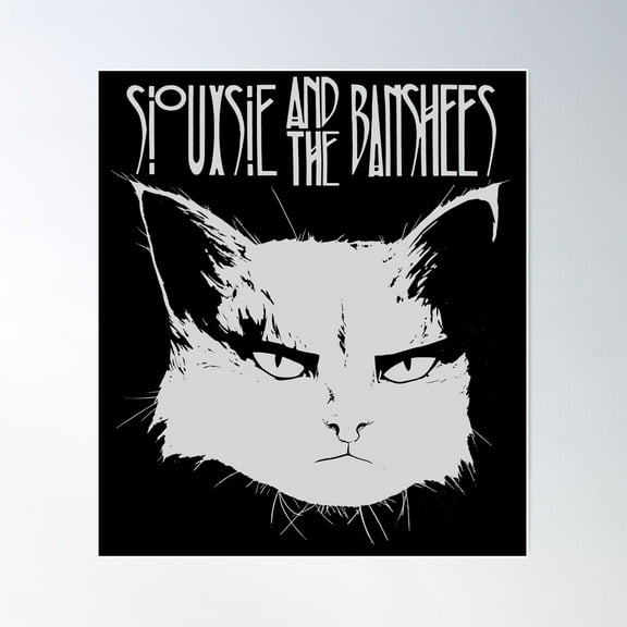 Siouxsie And The Banshees Cat Lovers Poster Wall Art, Modern Wall Decor For Living Room Bedroom, 24x36 UNFRAMED