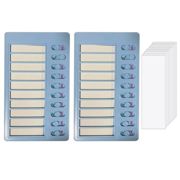 Sioweci 2/4Pcs Note Message Checklist Kids Chore Chart To Do List Board Checklist Board Chore Charts Home Routine Planning Daily Routine Chart with 10 Detachable Cardstock