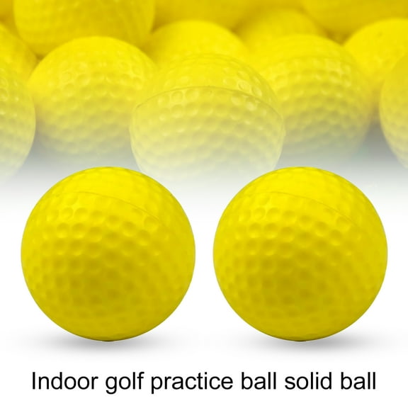 Sioweci 2Pcs Golf Balls Elastic High Visibility Eco-friendly Safety Golf Practice Balls Children Toys for Golf Practice