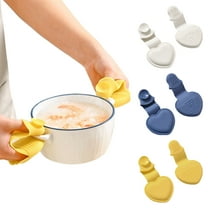 Sioweci 2Pcs Oven Mitts Heat Resistant Silicone Gloves Anti-Slip Mini Oven Mitts Thick Flexible Temperature-Resistant Pot Holder for Kitchen Cooking Baking Home Restaurant White 2pcs