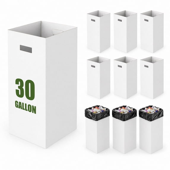 Sioweci 30 Gallon Large Collapsible Garbage Cans,Disposable Trash Cans ...