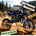 thumbnail image 1 of Sioweci 49CC 2-Stroke Gas Kids Dirt Bike with Front & Rear Disc Brake, 10-Inch Off-Road Tire, up to 25 Mph, Mini Motorcycle Gift for Kids, Weight Support up to 330LBS, 1 of 11