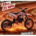 thumbnail image 1 of Sioweci 49CC Dirt Bike for Kids, 2-Stroke Gas Dirt Bike with 10-Inch Off-Rode Tire, 330LBS Max Load, Up to 25 Mph, Mini Motorcycle with Front Rear Disc Brakes, 1 of 12