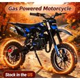 thumbnail image 1 of Sioweci 49cc 2‑Stroke Kids Dirt Bike, Gas Powered Mini Off‑Road Motorcycle with Front & Rear Disc Brakes, 10‑Inch Tires,Up to 25 mph, 330 lbs Load, 1 of 11