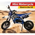 thumbnail image 1 of Sioweci 49cc Dirt Bike for Adults & Kids, Mini Bike Gas Powered Off Road Trail Bike with Speeds up to 16 MPH for Uphill and Off-Road Conditions, 2-Stroke, 1 of 11