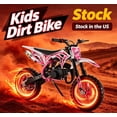 thumbnail image 1 of Sioweci 49cc Kids Dirt Bike, 2026 Upgraded 2-Stroke Gas Powered Dirt Bike with Front Rear Disc Brakes, Off-Road Tires, Shock Absorption, Soft Seat Cushion, Dirtbikes Load Capacity Up to 330LBS, 1 of 10