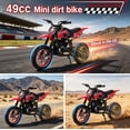 thumbnail image 1 of Sioweci 49cc Kids Dirt Bike, 4-Stroke Gas Powered Mini Motorcycle Up to 22MPH, Off-Road Dirt Bike for Kids 8-14 with Front Rear Disc Brakes, Double Shock Absorption, 1 of 11