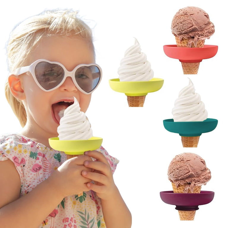 4pcs Silicone Popsicle Holders For Kids - No Mess Ice Cream Clips, Dishwasher Safe, Toddler Snack Helper