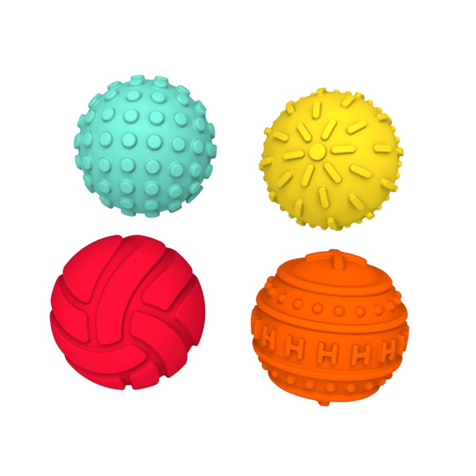 Sioweci 4Pcs Magnetic Silicone Sensory Ball Portable Travel Anxiety ...