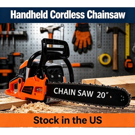 Sioweci 58cc Gas Powered Chainsaw 2-Cycle Gasoline Chain Saw with 20-Inch Guide Bar Cordless Gas Chainsaw for Tree Cutting