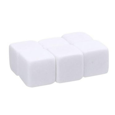 Sioweci 6Pcs Marble Cubes Whiskey Drinks Chilling Ice Stone Bar Cocktail Accessories