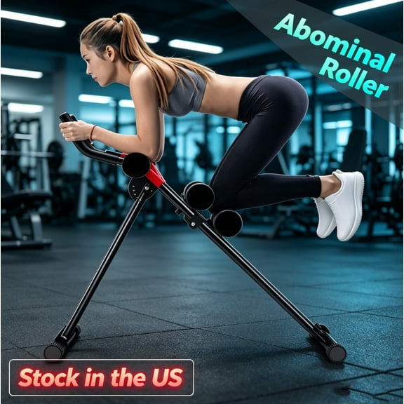 Sioweci AB Workout Machine, Ab Workout Equipment at Home Gym, Core & Abdominal Trainers,330 lbs Weight Capacity Strength Training Ab Cruncher, Foldable Adjustable Fitness Exerciser