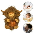 thumbnail image 1 of Sioweci Baby Breathing Highland Cow Plush Toy with Soothing Music Light Musical Cattle Plushie Stuffed Animal Calming Doll Soother Newborn Infant Boys Girls Gift Cow, 1 of 13