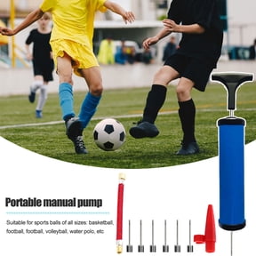 Sioweci Basketball Pump with Needles Nozzle and Extension Hose Pull Inflator System Ergonomic Fast Air Inflator for Football Volleyball Rugby Balls Swimming Ring Water Ball Style C