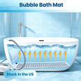 thumbnail image 1 of Sioweci Bubble Bath Massager Mat with 6-Level Adjustment & Remote Control | Upgraded Anti-Slip Suction Cup，inflatable Pillow，portable Storage，relieve Muscle Soreness and Fatigue, 1 of 11