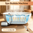 thumbnail image 1 of Sioweci Bubble Bath Spa Mat, Massage Pad with Remote Control Pillow | 6 Modes, Suction Base, EVA Material, Remote Included, Added Comfort Pillow, 120V 400W Power, 1 of 11