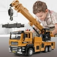 thumbnail image 1 of Sioweci Children Engineering Truck Toy with Light and Sound Effect Flexible Long Arm Retractable Sling Simulation Lifting Crane Truck Model Mini Alloy Construction Vehicle Toy Birthday Christmas Gif, 1 of 13