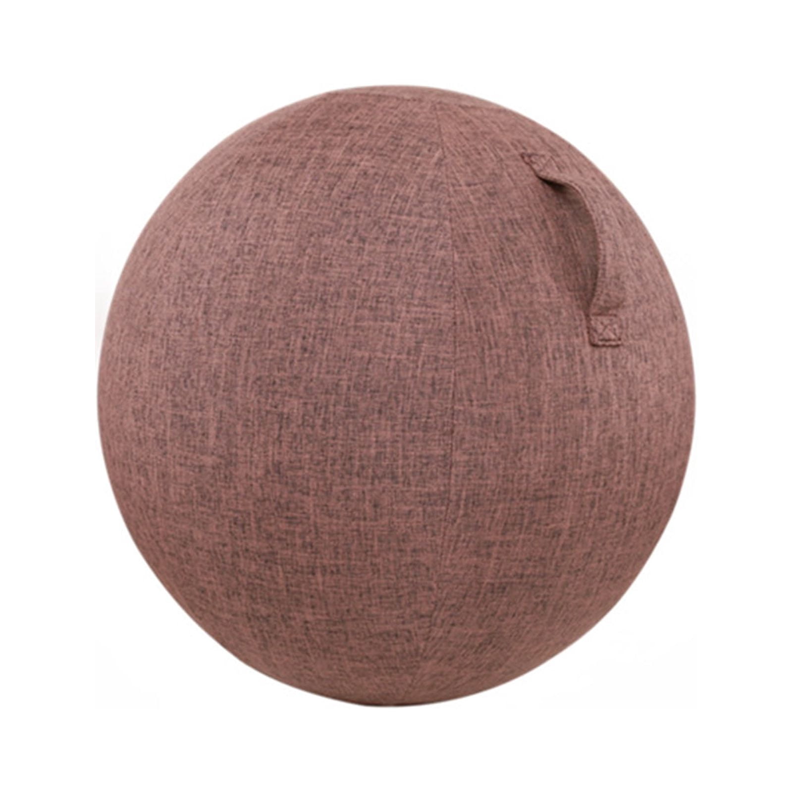 Sioweci Dust-proof Anti-slid Exercise Ball Cover Cotton Flax Practical Fine Knitted Yoga Ball Cover for Home