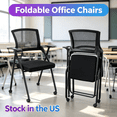 thumbnail image 1 of Sioweci Folding Office Conference Room Chairs with Wheels, 1 of 11