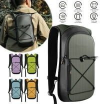 Sioweci Hydration Pack Backpack Outdoor Sports Bag Water Backpack with 1.5L Water Bladder for Running Cycling Hiking Grey